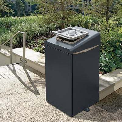 Galvanised Steel Food Waste Bin – 112 Litre with Rod Hinge Door