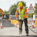 Light Gray High-Visibility Polyester Waistcoat Vest - Professional Safety Gear