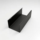 Aluminium Box Gutter Sample — 150mm Profile — Textured Black