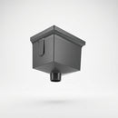 Cast Aluminium Hopper Head 255×175mm 76mm Dia Spigot (view 2)