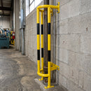 1500 x 350 x 300mm Wall and Ground Mounted Pipe Protector Yellow