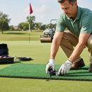 Dark Khaki Premium Connectors for Matting - Safety and Traction on Paths