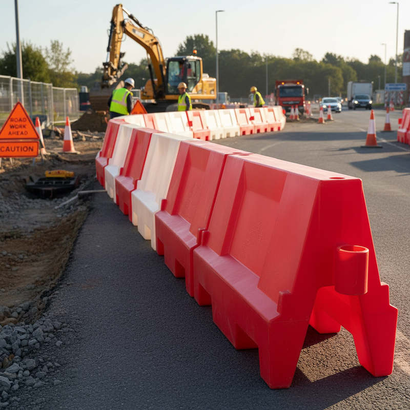 Sienna 1 Metre Premium Water-Filled Stackable Road Safety Barrier