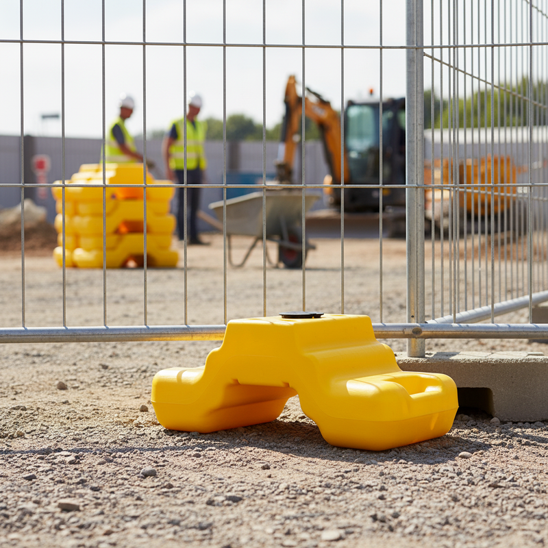 Rosy Brown Premium Hi-Vis Ballast Block - 20kg Heavy Duty Stability Solution