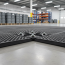 Light Slate Gray Premium 4-Way Connectors with Washers & Bolts for Secure Mat Connections