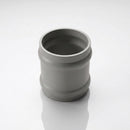 Traditional Aluminium Downpipe Socket 63mm Dia Non-Eared — RAL 7036