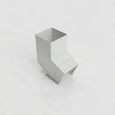 Flush Joint Aluminium Downpipe Bend 72x72mm — RAL 7035 / 112.5 Degrees