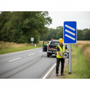 Dark Gray Premium Count Down Marker 300 Yards Sign Face - Post & Wall Mounted