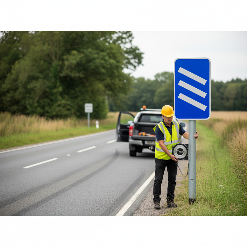 Dark Gray Premium Count Down Marker 300 Yards Sign Face - Post & Wall Mounted