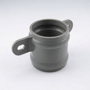 Traditional Downpipe Spare Socket Eared 76mm Diameter — RAL 7037