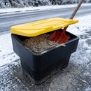 115 Litre Grit Bin Black with Yellow Lid 130 kg Capacity
