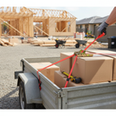 Rosy Brown Premium Ratchet Tie-down Straps - 25mm X 5m - 1000kg Capacity - Twin Pack