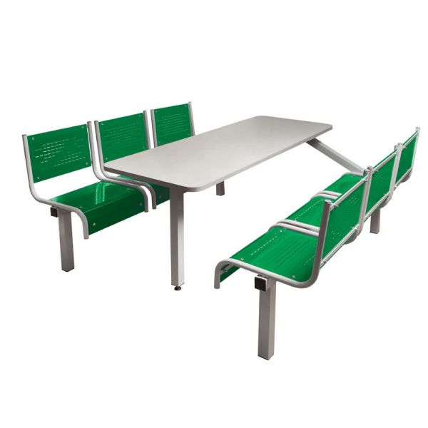 Light Gray Spectrum Canteen Furniture - 6 Seater