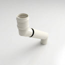 Traditional Adjustable Swanneck 63mm Diameter Aluminium Downpipe — RAL 9010