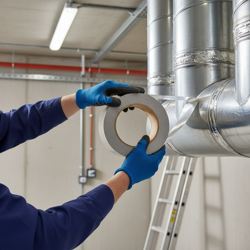 Dark Gray High-Performance Aluminium Foil Tape 45m for Sealing and Insulation