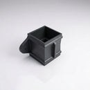 Traditional Downpipe Spare Socket Eared 72x72mm Aluminium — RAL 7021