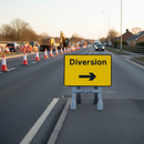 Dark Slate Gray Premium Quick-Fit Sign Face Diagram 2702 - Face Only for Traffic Control