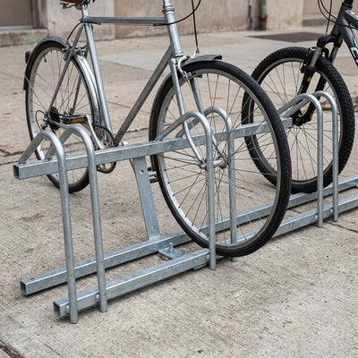 3 Space Galvanised Steel Cycle Rack