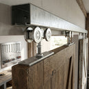 4 Wheel Hanger with Fixing Plate for Timber Gates