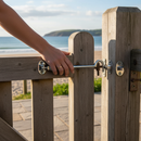 Premium 6 Inch Chrome Cabin Hook and Eye Latch for Gates and Doors - Durable Security Solution