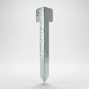 Galvanised Sleeper Pin Corner Bracket 440mm x 2mm (view 2)
