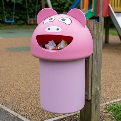60 Litre Polyethylene Litter Bin with Hooded Top – Compact Design