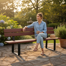 Dark Olive Green Premium Steel Frame Seat with Custom Colors for Outdoor Use