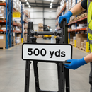 Dark Gray 500 Yards Quick-Fit Supplementary Plate Diagram 572 for Road Safety