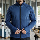 Thermal Midlayer Work Jacket with Softshell Panels - Deep Blue
