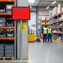 Dark Gray Customizable Premium Rectangular Sign 1050 x 750mm