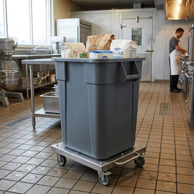 151 litre square plastic storage container grey or white