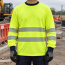 Long Sleeve Arc Flash Safety Top - Hi-Vis Yellow/Navy
