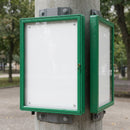 Double-sided outdoor poster case 2x 12 A4 aluminium frame