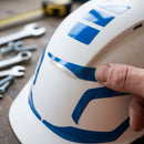 Blue Reflective Helmet Sticker Set