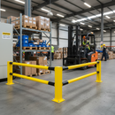 Slate Gray Heavy Duty Impact Protection Railing System - 1000mm Corner Post