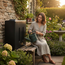 Dark Olive Green Premium Slimline 400 Litre Baffled Water Storage Tank - Heavy Duty