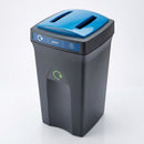 100 Litre Recycling Bin with Twin Slot Aperture – MDPE (view 2)