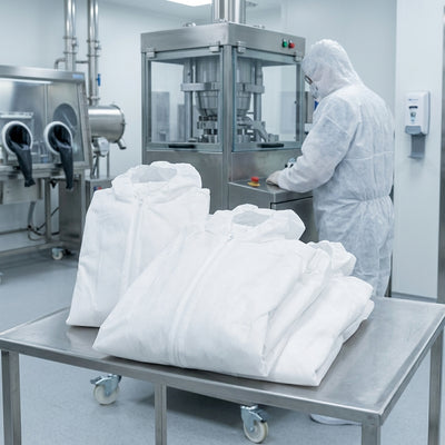 Disposable Protective Coverall, Polypropylene, Large/XL – Pack of 3
