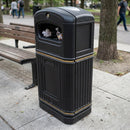 Slimline Heritage Outdoor Litter Bin – 72 Litre Polyethylene