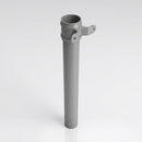 Aluminium Downpipe Length Eared Socket 63mm Dia x 3m (view 2)