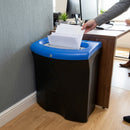 87 litre lockable confidential paper recycling bin, flat-back MDPE
