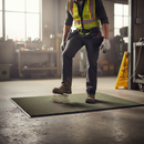 Dim Gray Heavy Duty Scraper Mat - Green for Medium to Heavy Traffic