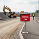 Gray Custom Premium Rectangular Sign 1050 x 750mm for Events