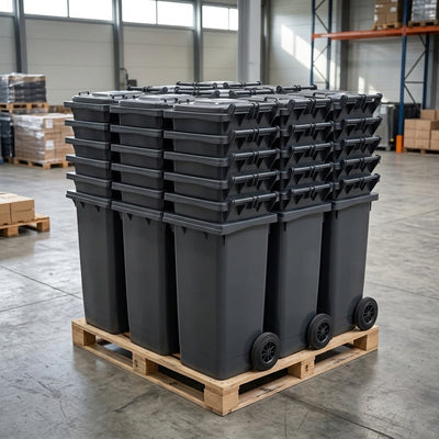 80 Litre Wheelie Bins – Pack of 40 on Pallet