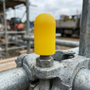 13mm Scaffold Stud Bolt Caps - Yellow LDPE (view 2)