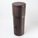 150 litre Rattan Effect Poly Water Butt Kit with Stand & Diverter (view 2)