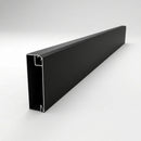 U Return Aluminium Fascia Board 30x25mm – 3m Length — Textured Black