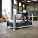 Dim Gray Premium Stillage for Ground Protection Mats - Organised Storage Solution