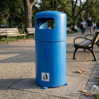 Hooded Top Litter Bin – 90 Litre Capacity