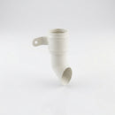 Traditional Aluminium Downpipe Shoe 63mm Diameter — RAL 9010